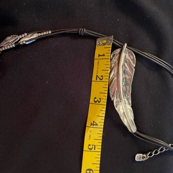 Uno de 50 silver and brown leather choker - Picture 2 of 6
